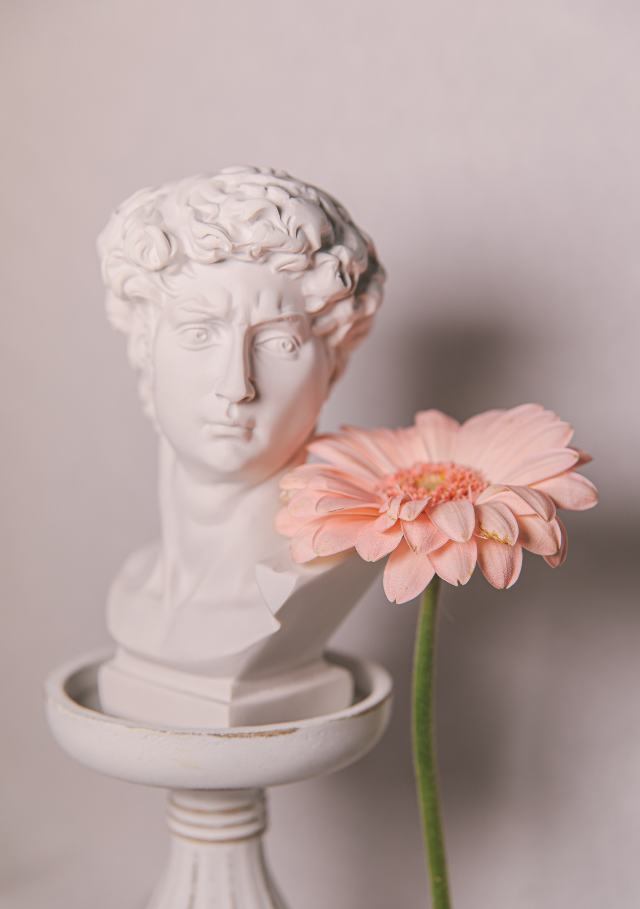 Statue with Flowers